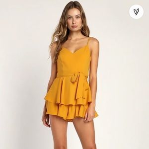 NEW Lulus Yellow Romper